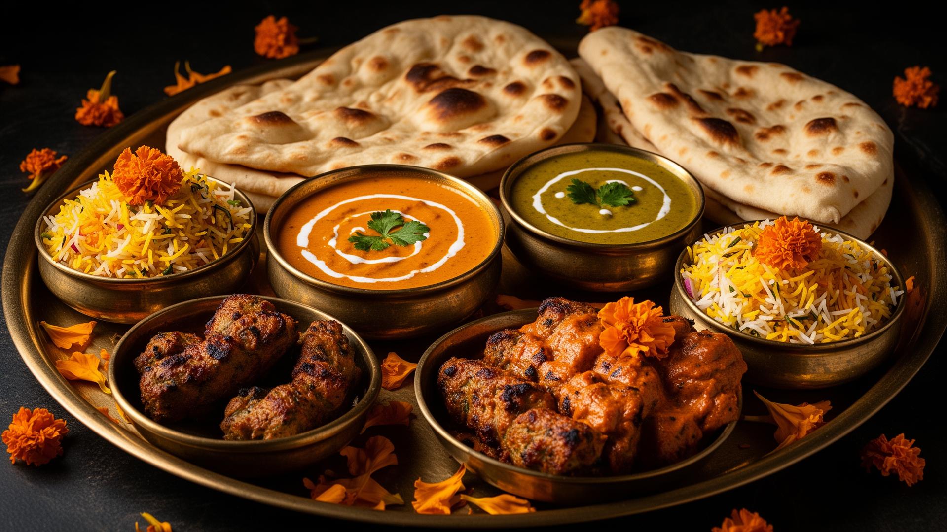 Authentic North Indian thali